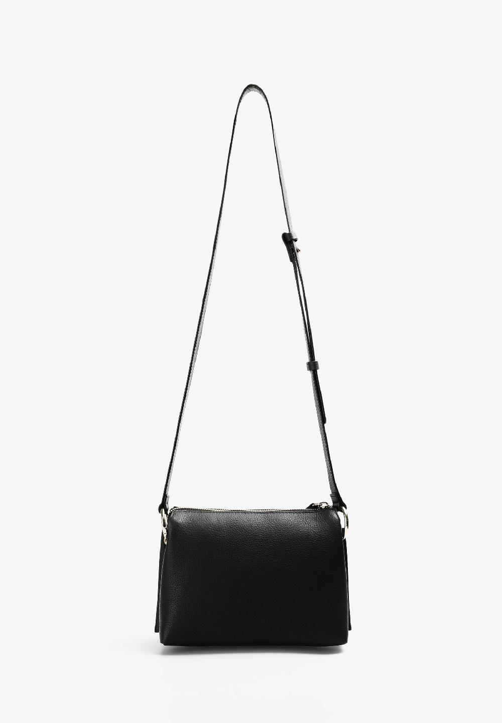 Scalpers LEATHER CROSSBODY BAG BLACK