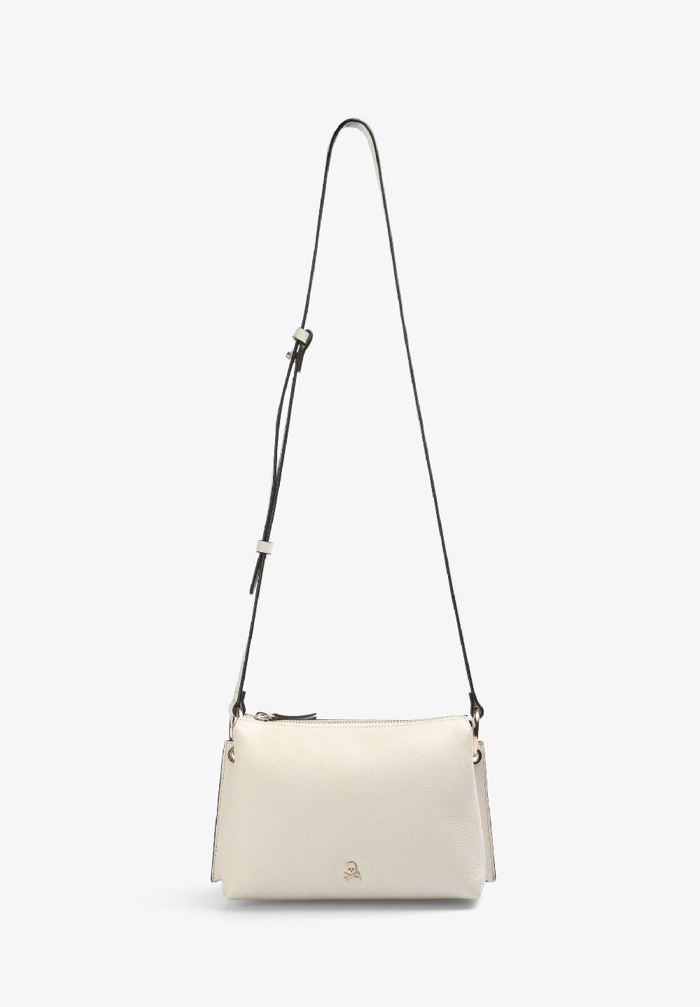 Scalpers LEATHER CROSSBODY BAG ECRU