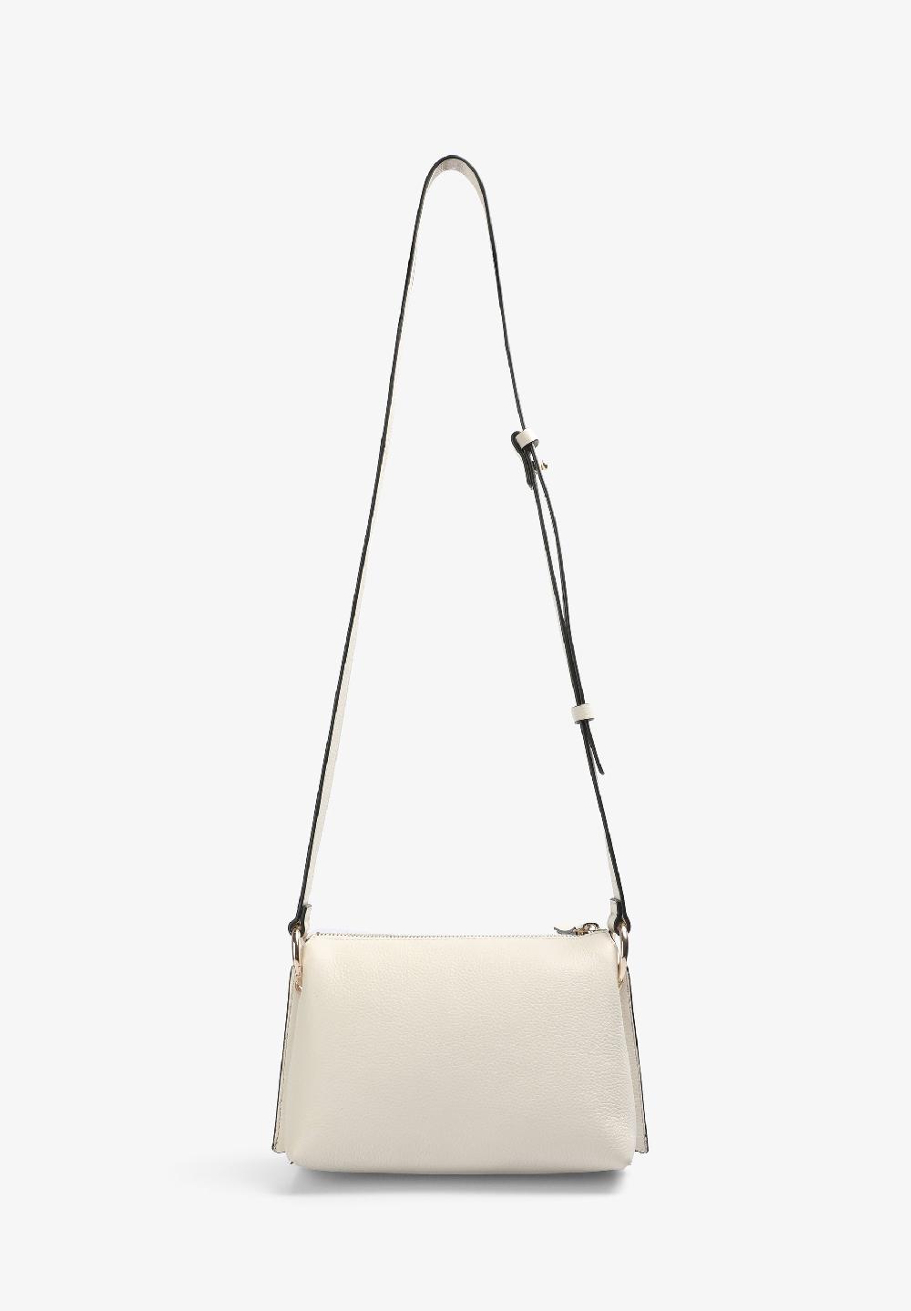 Scalpers LEATHER CROSSBODY BAG ECRU