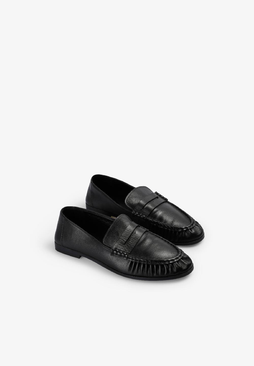 Scalpers LEATHER LOAFERS BLACK