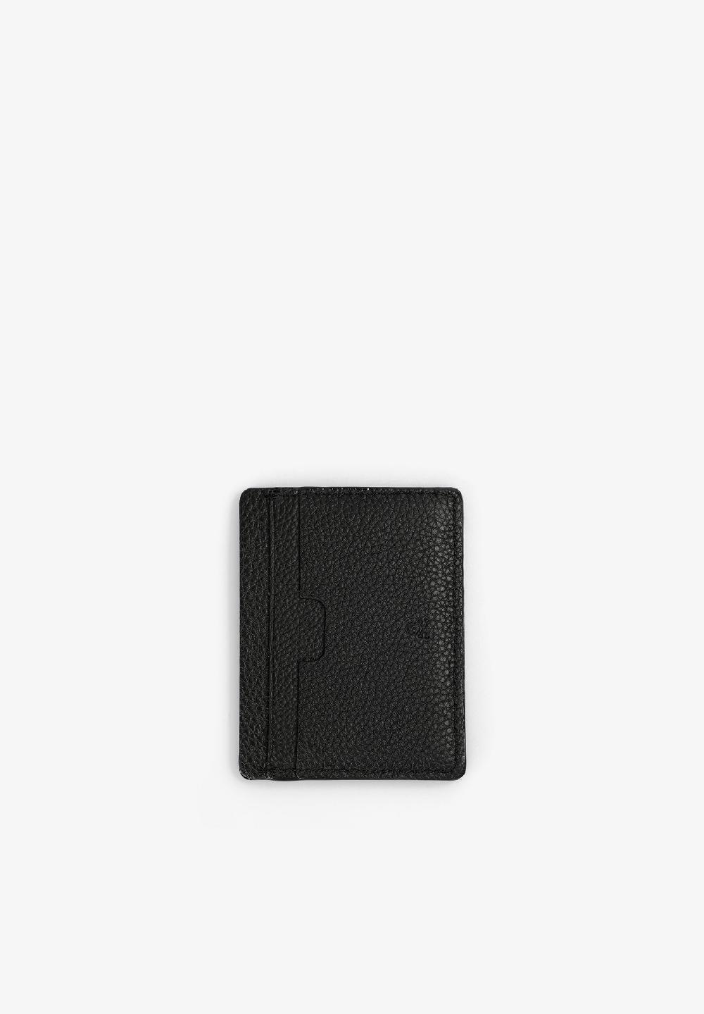 Scalpers LEATHER LOGO CARD HOLDER BLACK