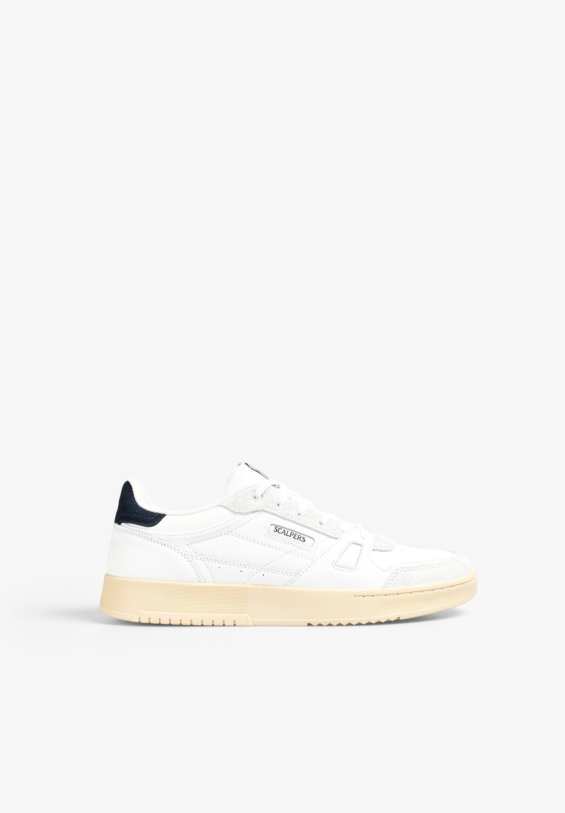 scalpers LEATHER LOGO SNEAKERS WHITE/BLUE