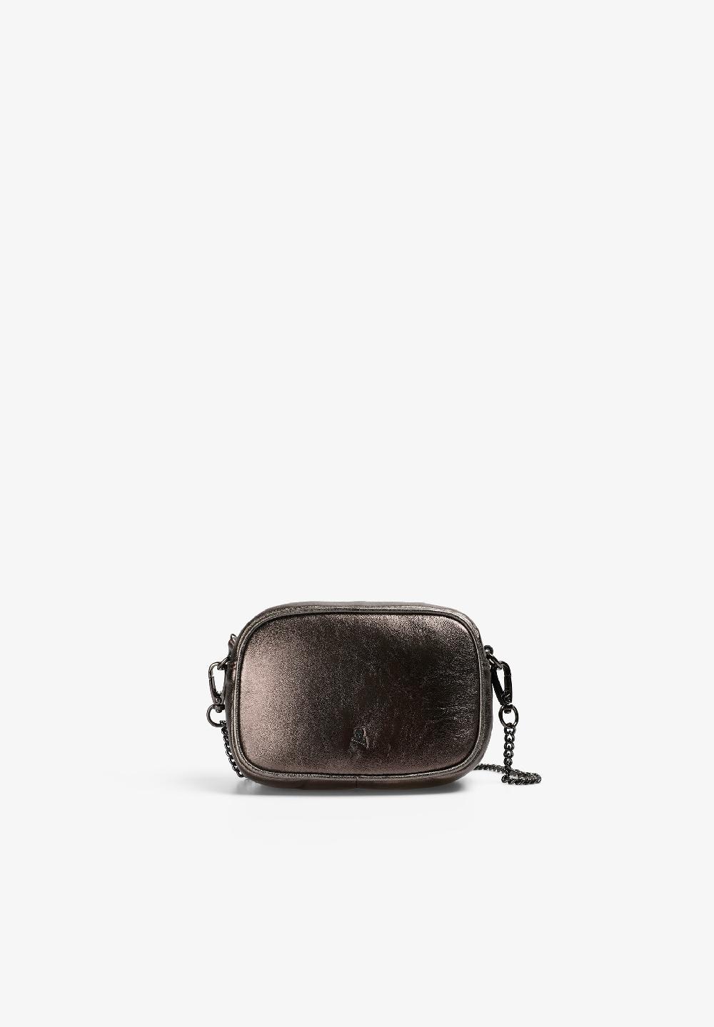 Scalpers LEATHER MINI CROSSBODY BAG BRONZE