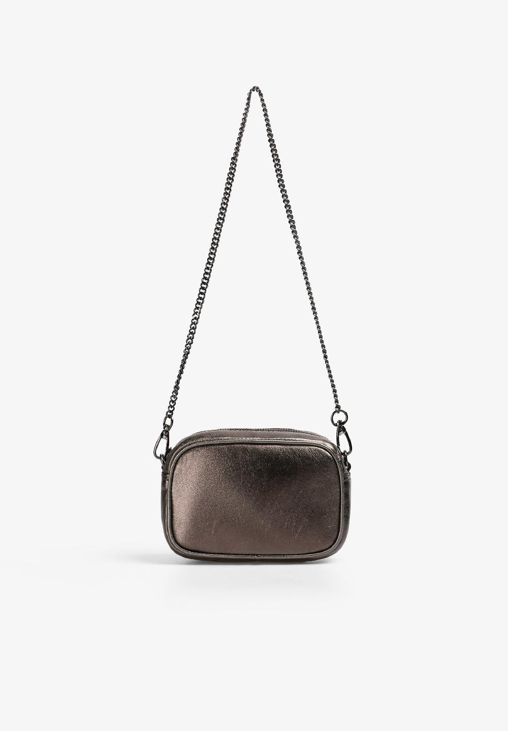 Scalpers LEATHER MINI CROSSBODY BAG BRONZE