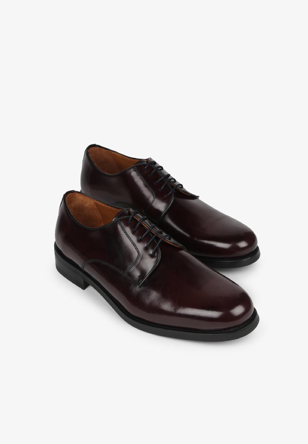 Scalpers LEATHER SHOES WITH LACES BURGUNDY