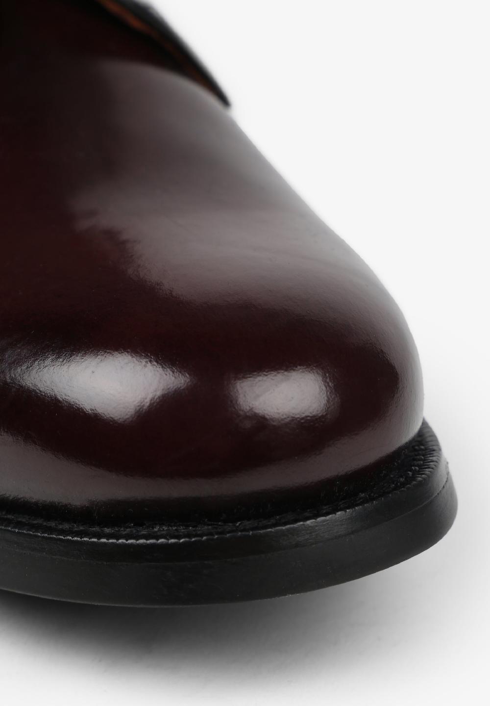 Scalpers LEATHER SHOES WITH LACES BURGUNDY