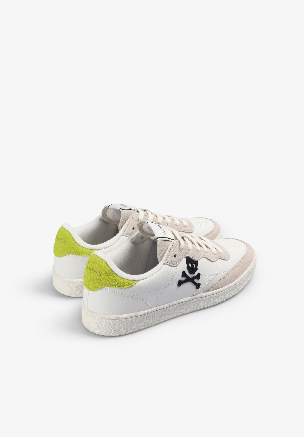 Scalpers LEATHER SKULL SNEAKERS LIME/BLUE