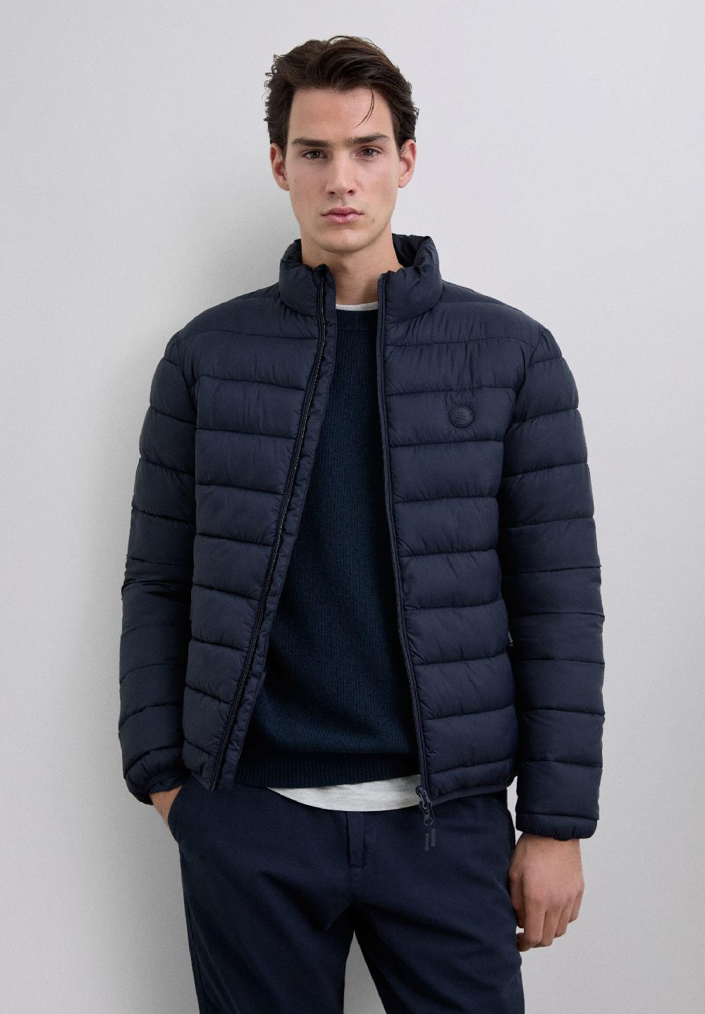 scalpers LIGHT PUFFER JACKET DARK NAVY
