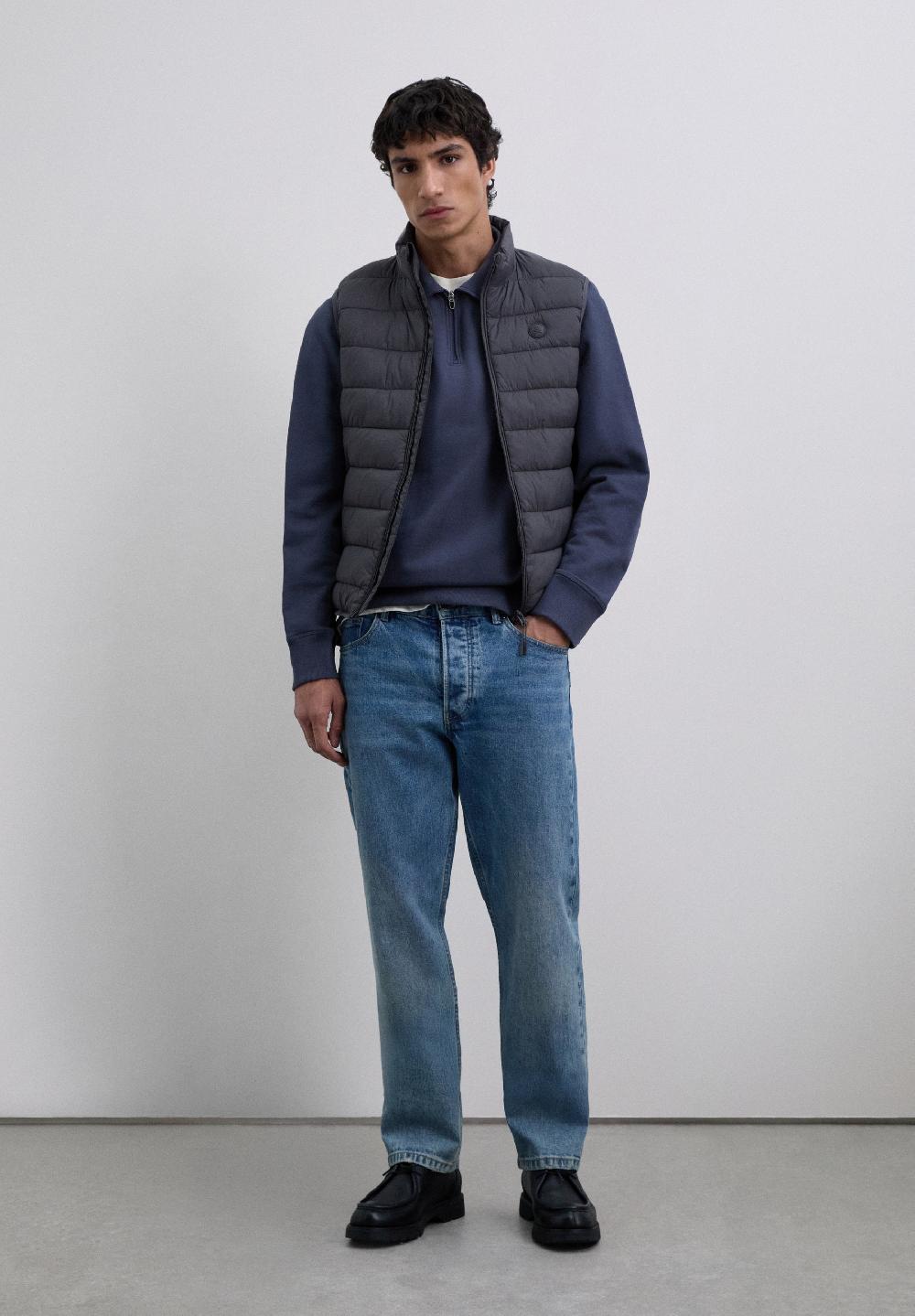 Scalpers LIGHT PUFFER VEST ANTHRACITE