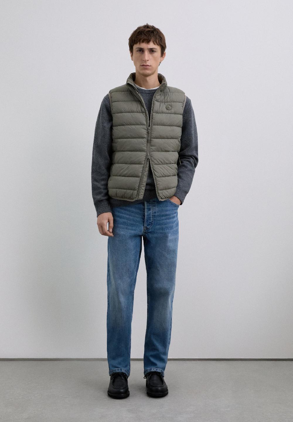 Scalpers LIGHT PUFFER VEST TAUPE
