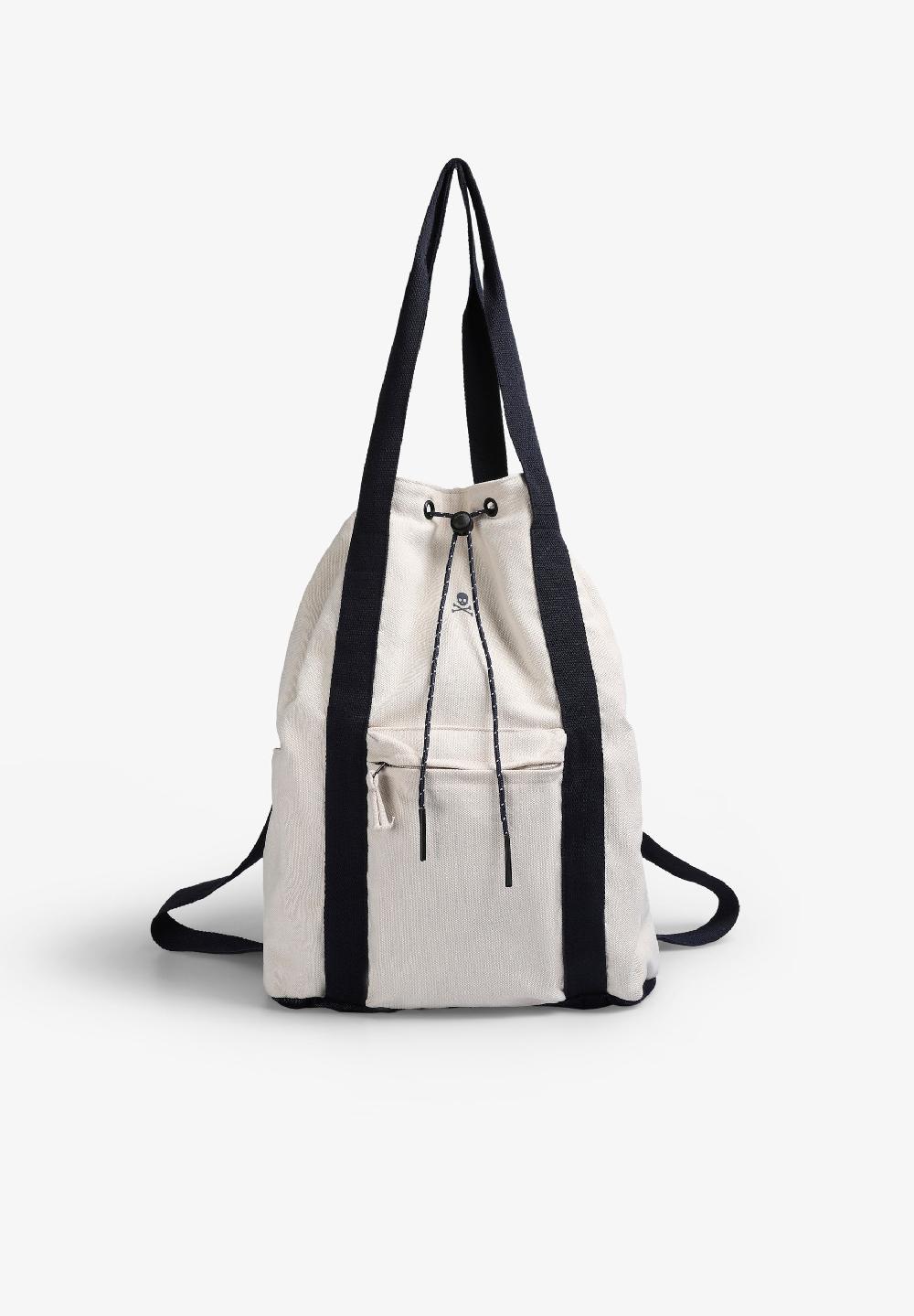 Scalpers LIGHTWEIGHT COTTON BACKPACK ECRU