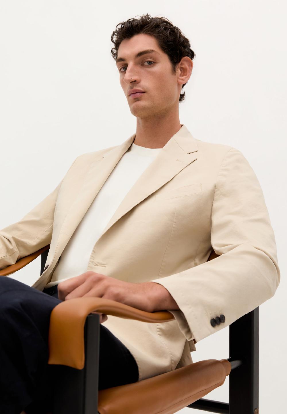 Scalpers LIGHTWEIGHT COTTON BLAZER BEIGE