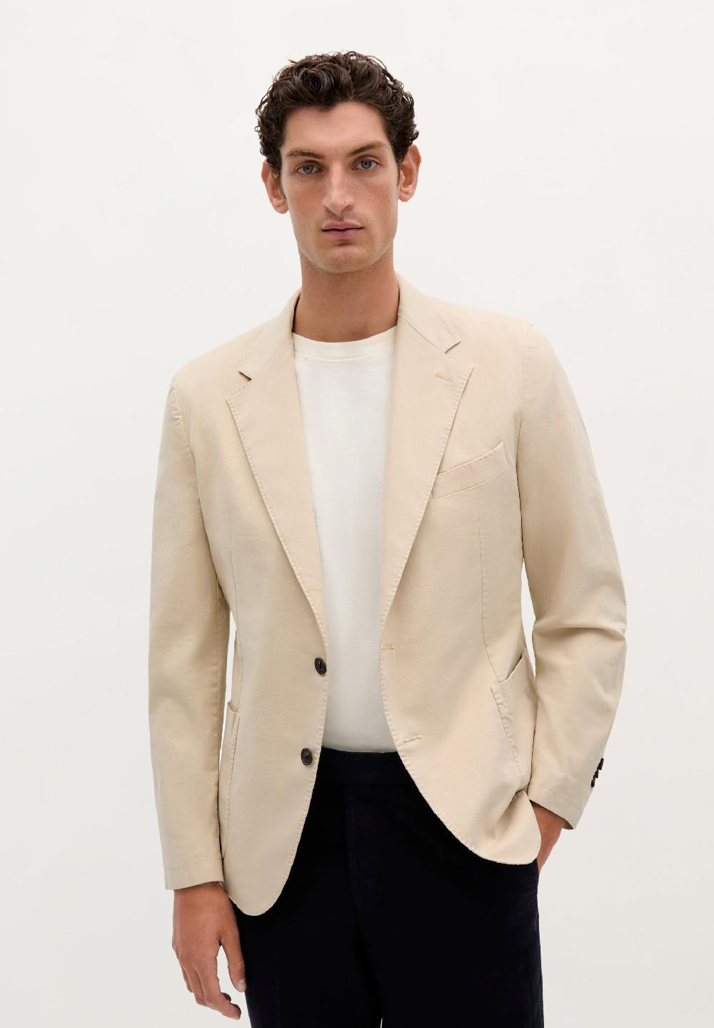 Scalpers LIGHTWEIGHT COTTON BLAZER BEIGE