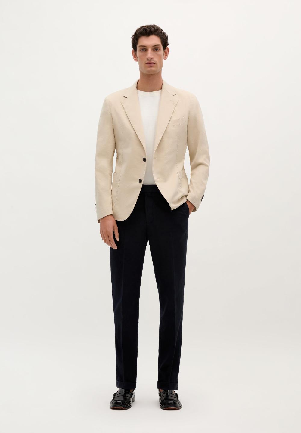 Scalpers LIGHTWEIGHT COTTON BLAZER BEIGE