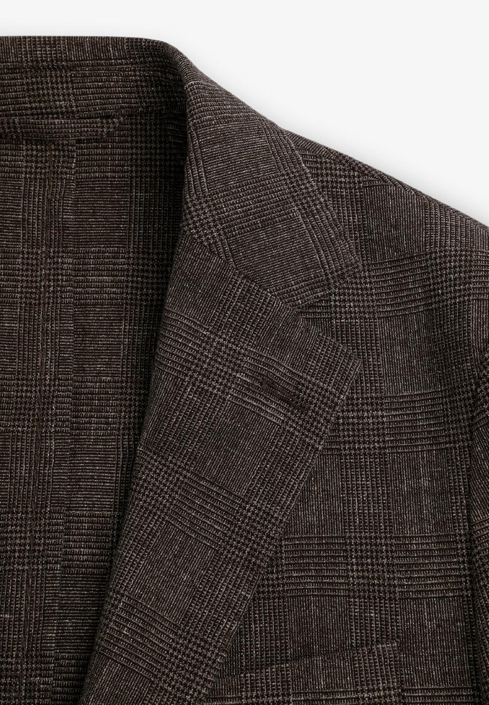Scalpers LINEN BLAZER BROWN CHECK