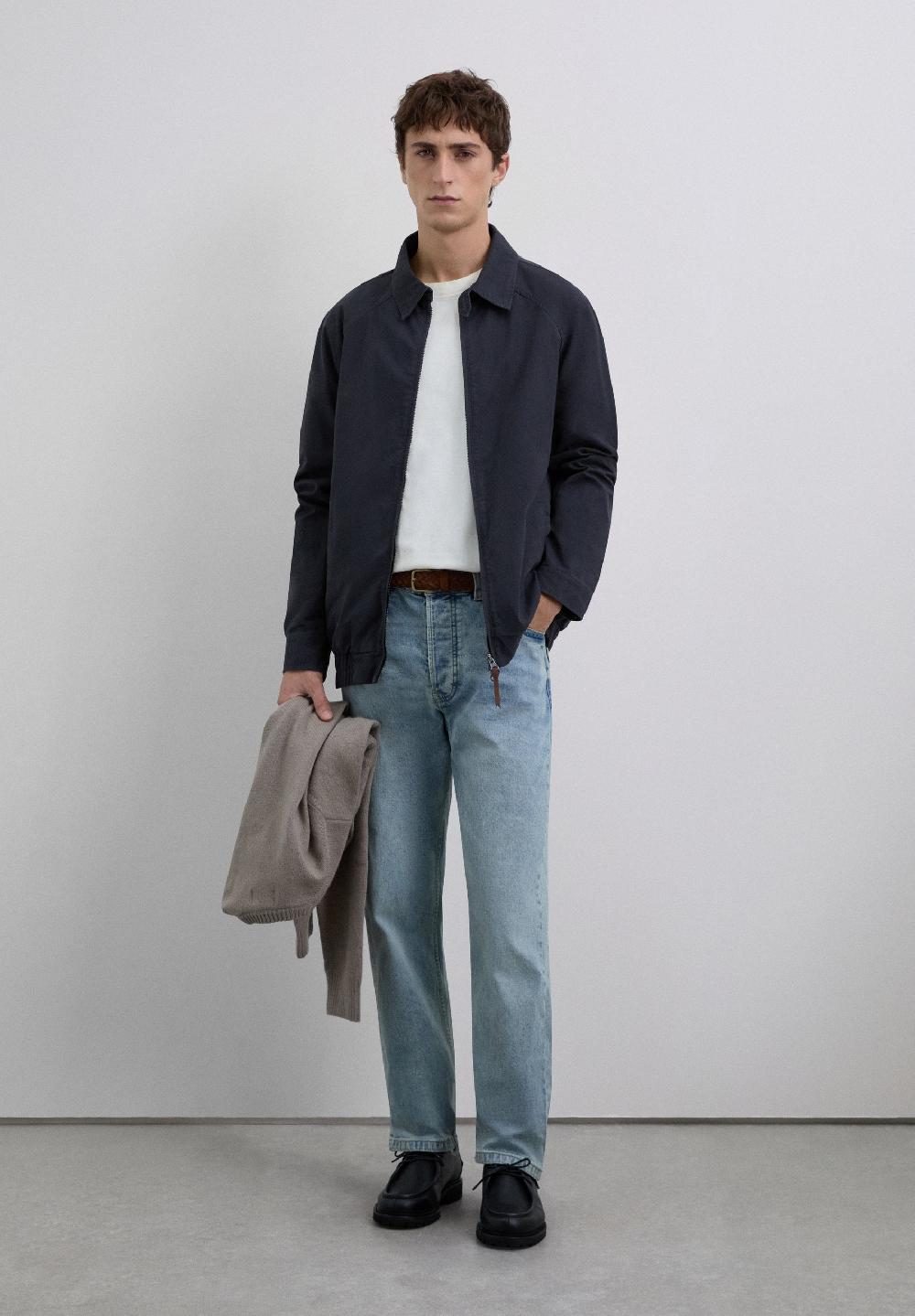 Scalpers LOGO BOMBER JACKET DARK NAVY