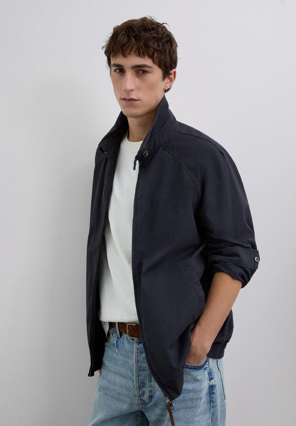 Scalpers LOGO BOMBER JACKET DARK NAVY