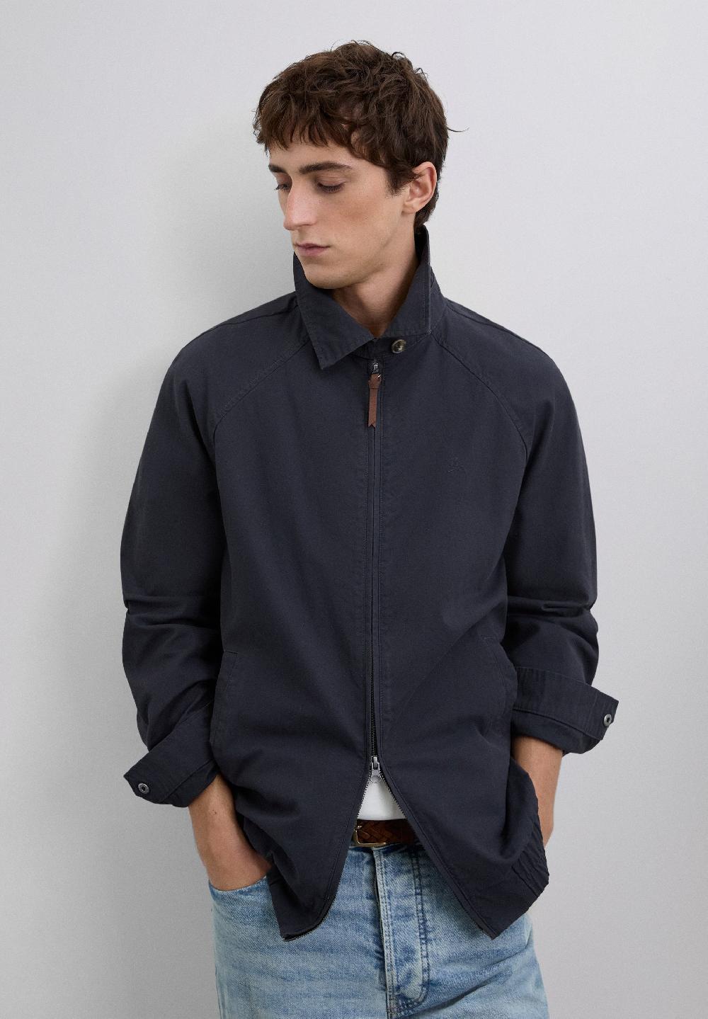 scalpers LOGO BOMBER JACKET DARK NAVY