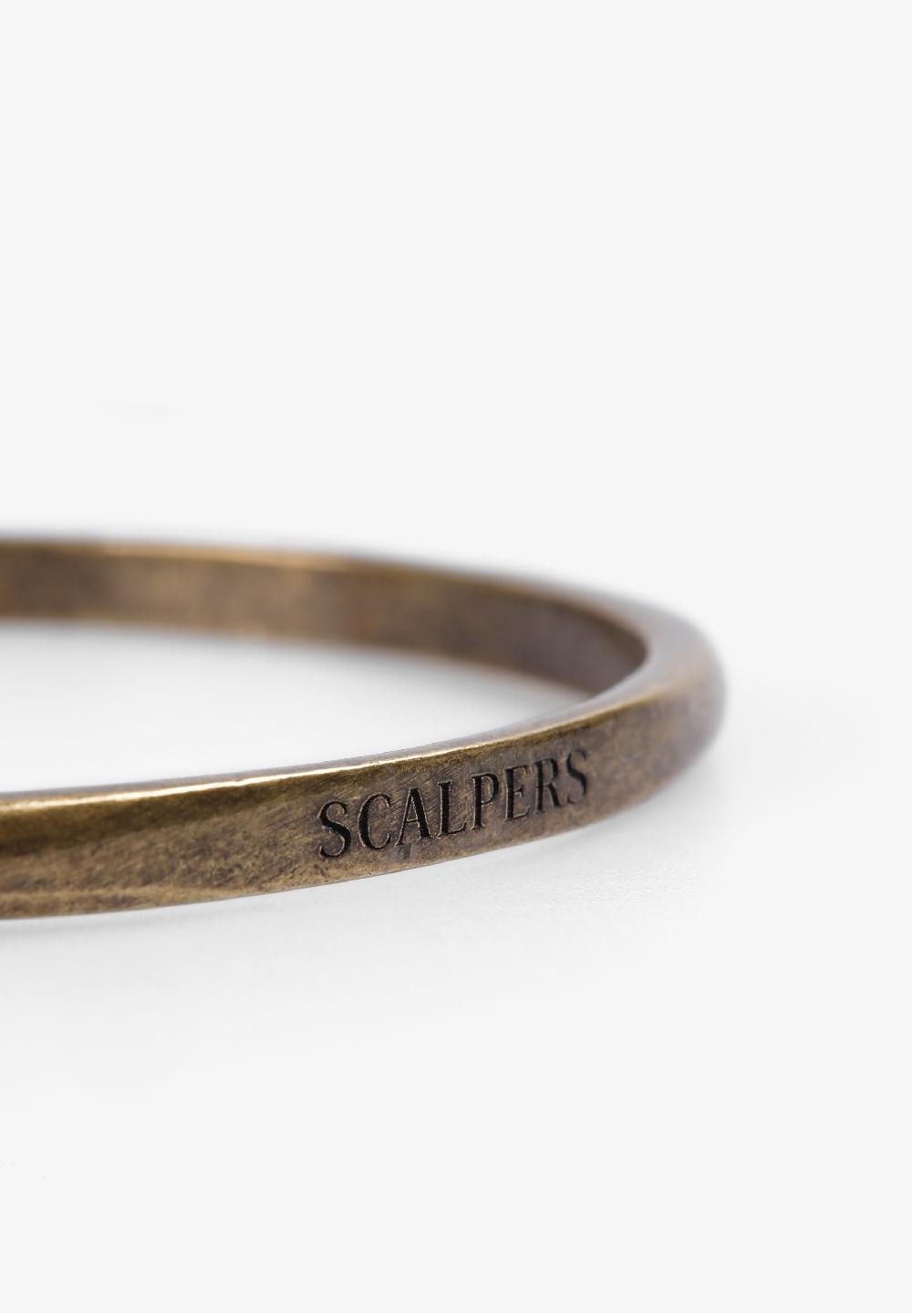 Scalpers LOGO BRACELET OLD GOLD FINISH OLD GOLD