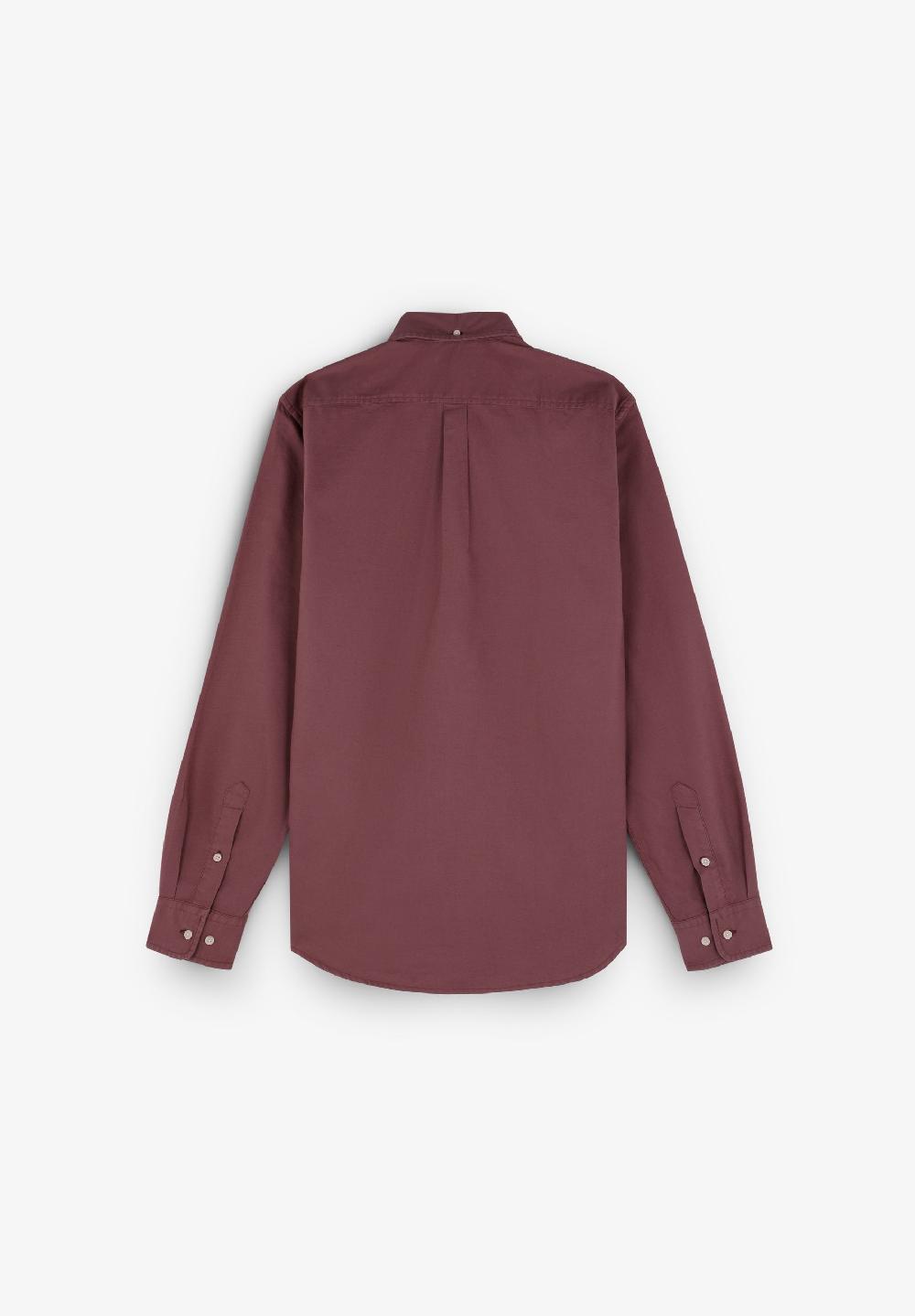 Scalpers LOGO POCKET SHIRT BURGUNDY