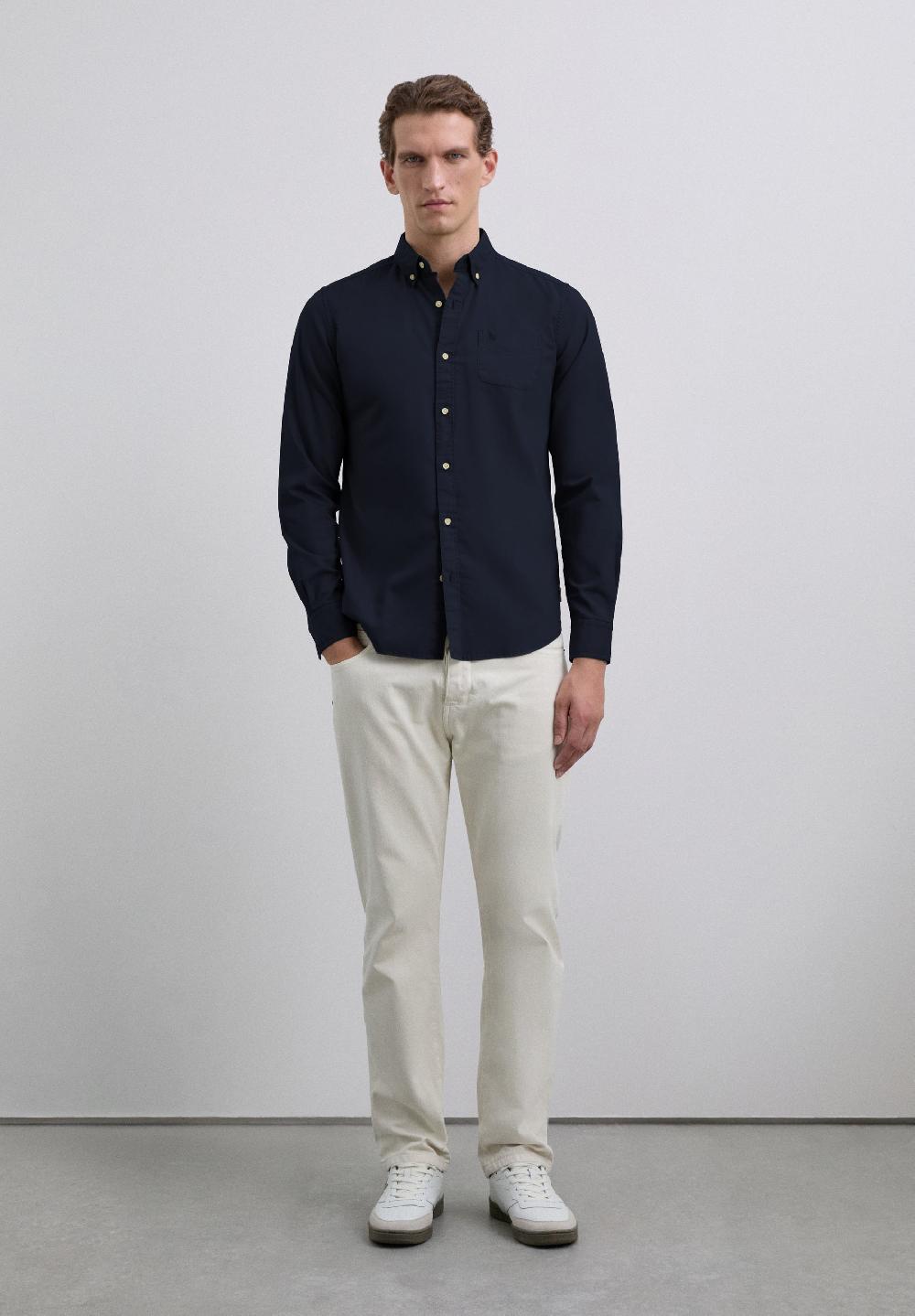 Scalpers LOGO POCKET SHIRT DARK NAVY