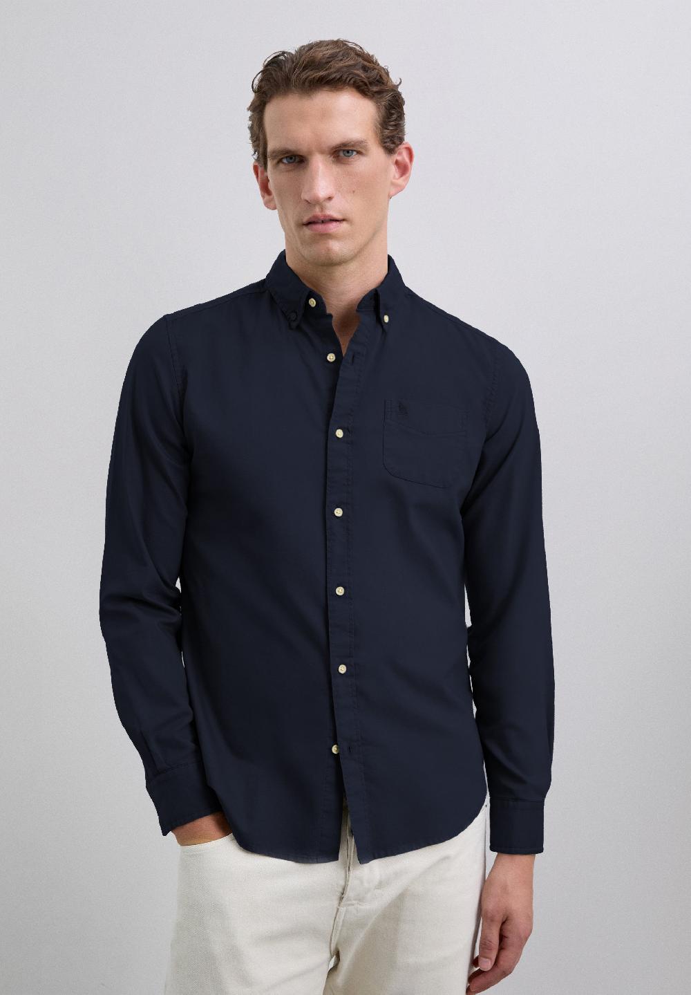Scalpers LOGO POCKET SHIRT DARK NAVY