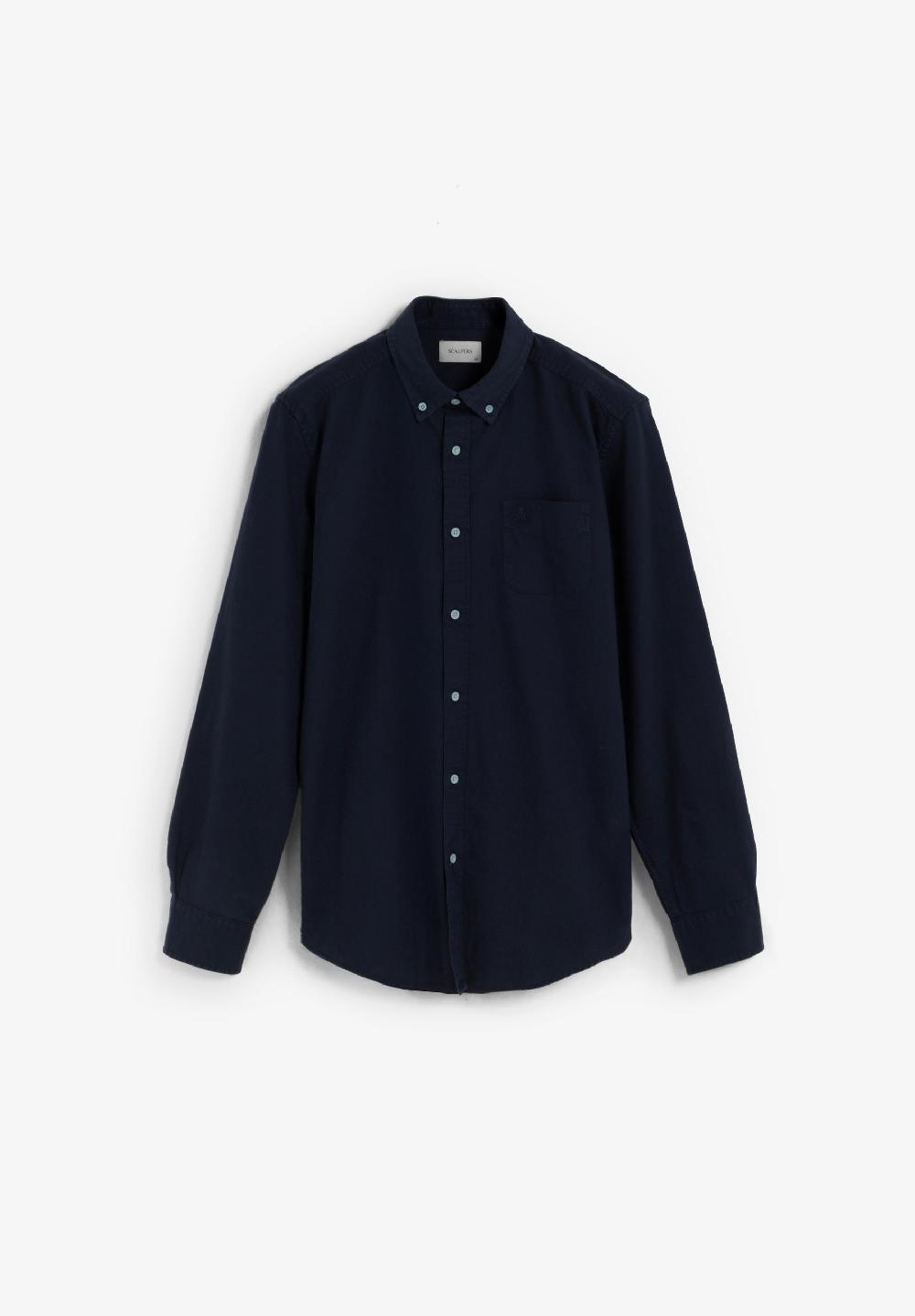 scalpers LOGO POCKET SHIRT DARK NAVY