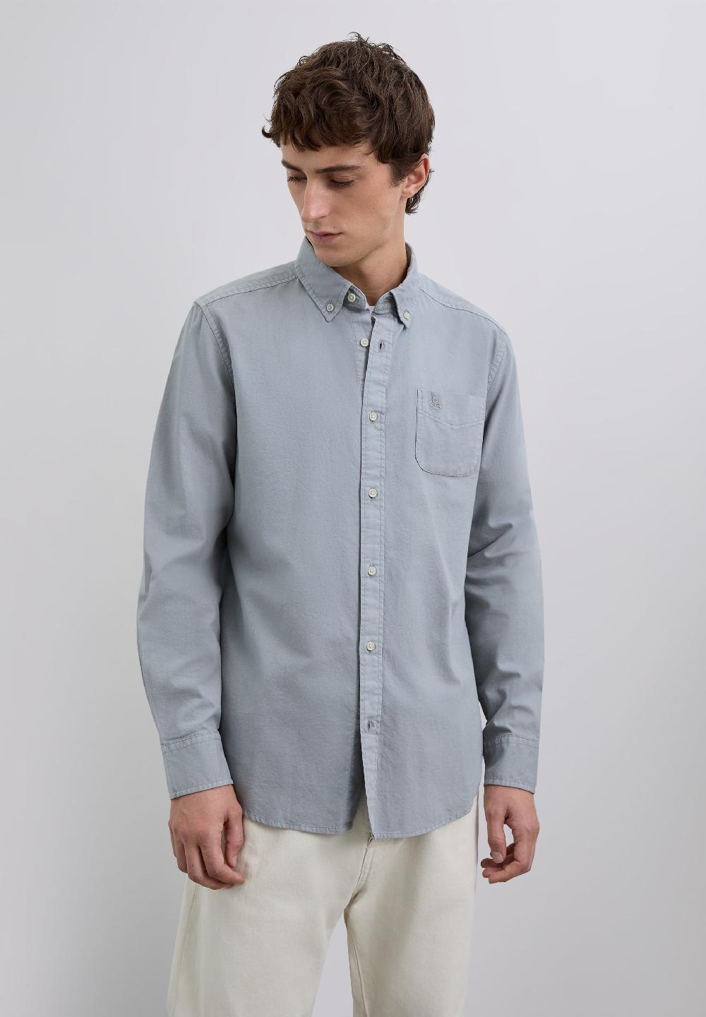 Scalpers LOGO POCKET SHIRT GREY