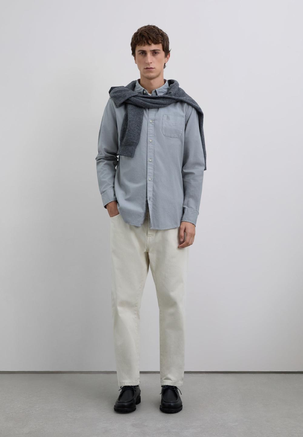 Scalpers LOGO POCKET SHIRT GREY