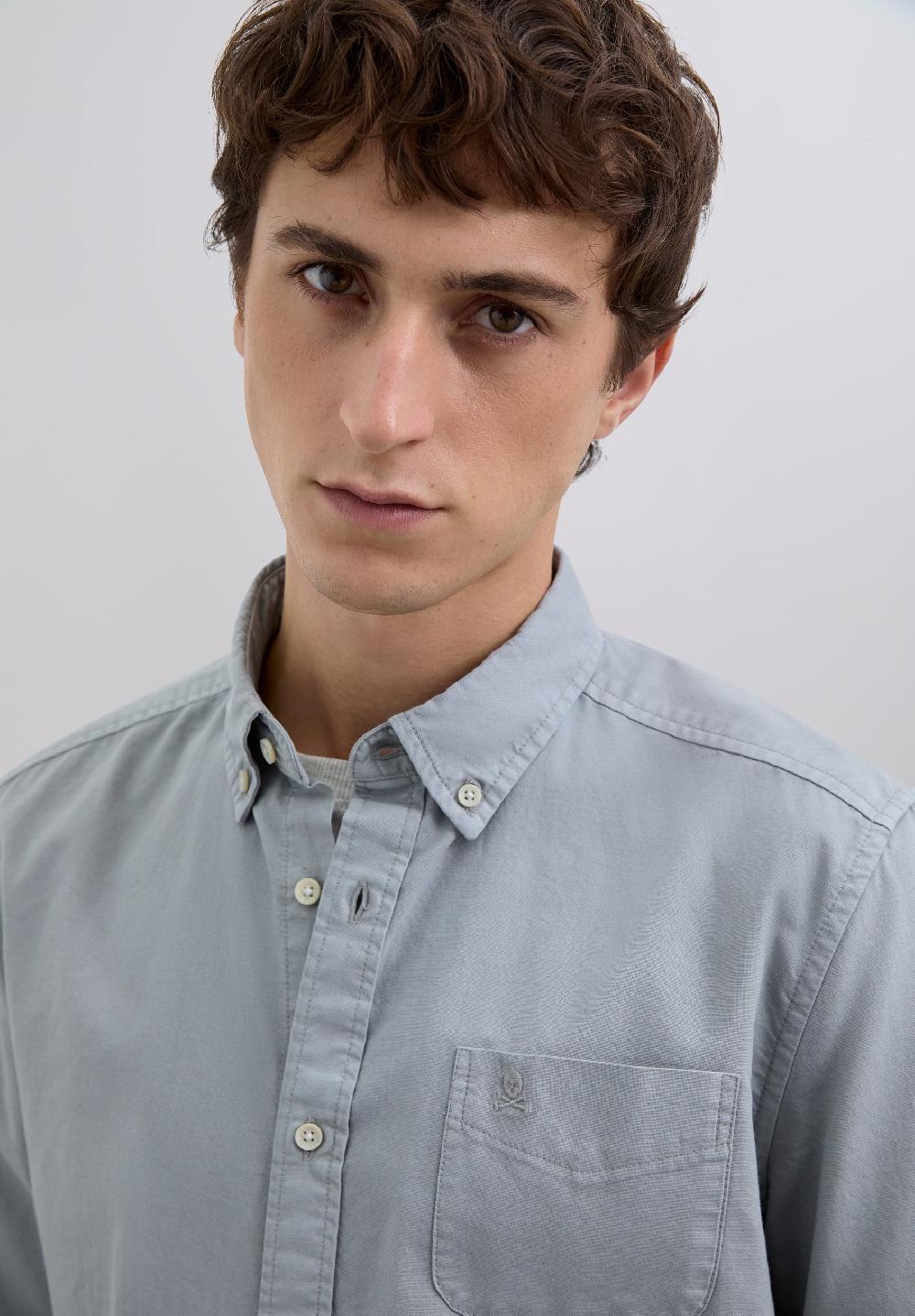 Scalpers LOGO POCKET SHIRT GREY