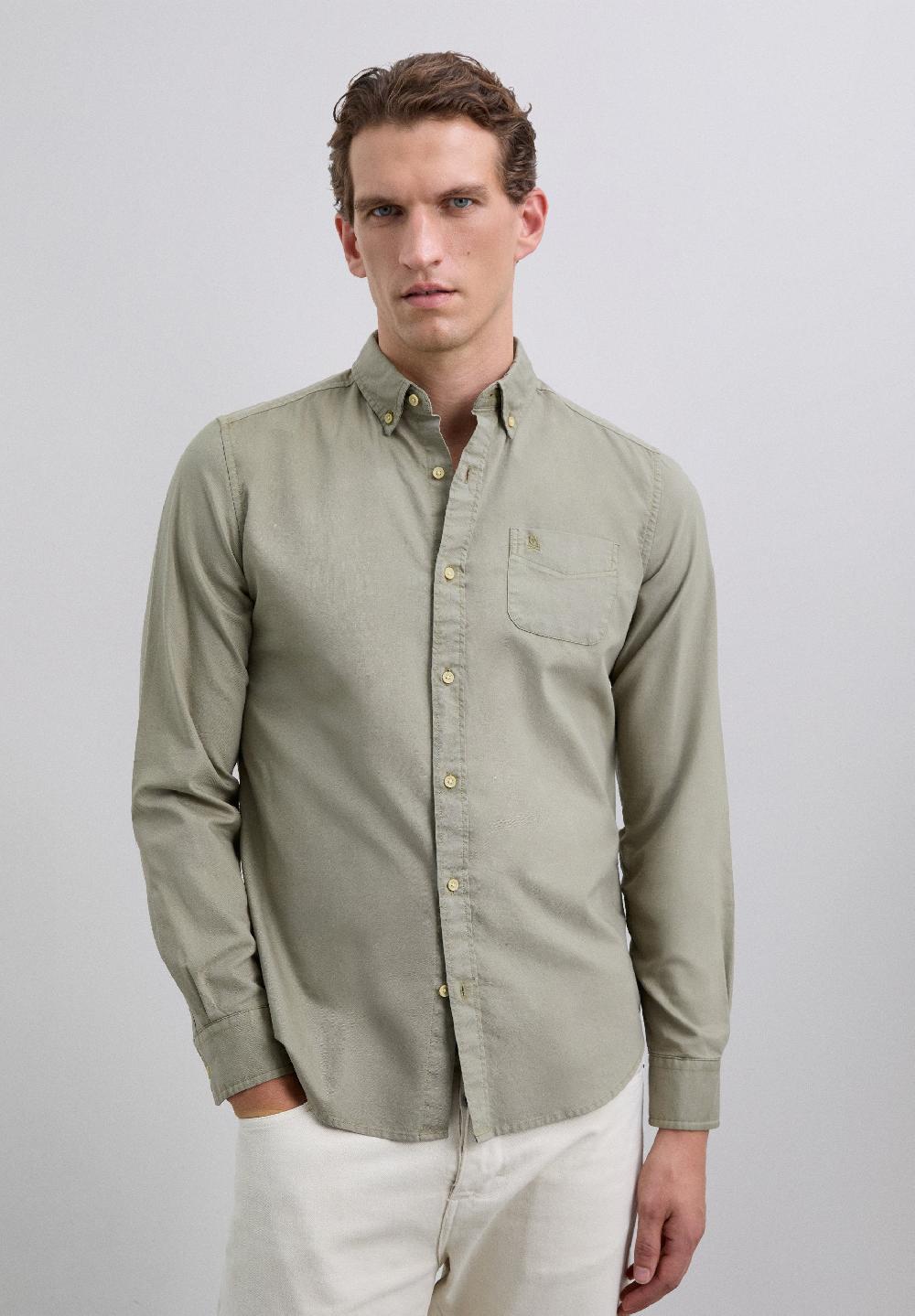 scalpers LOGO POCKET SHIRT KHAKI