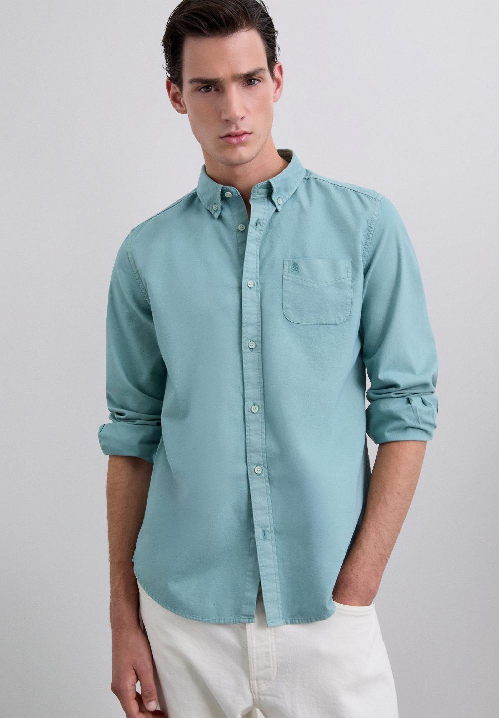 Scalpers LOGO POCKET SHIRT LIGHT DUCK