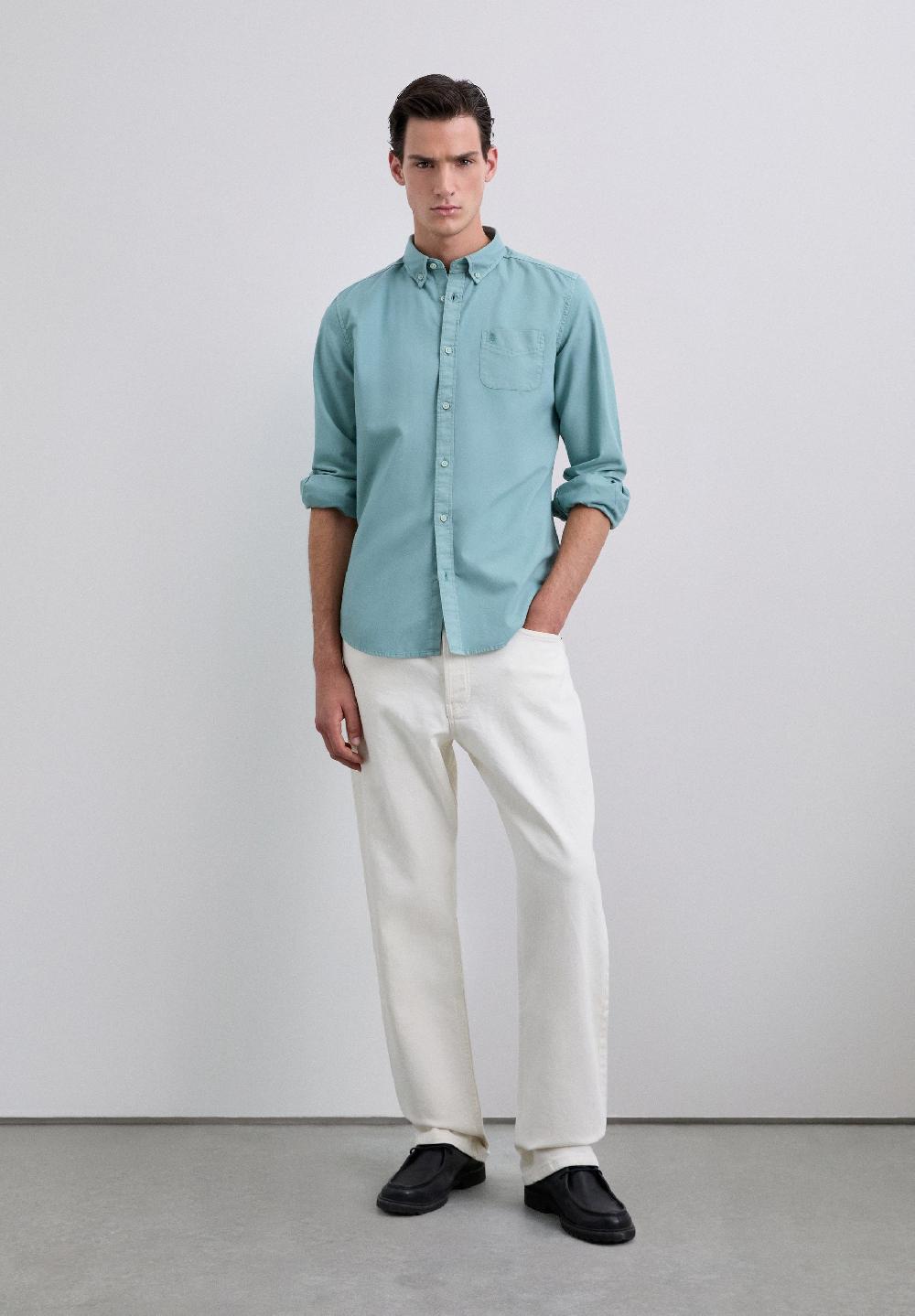 Scalpers LOGO POCKET SHIRT LIGHT DUCK