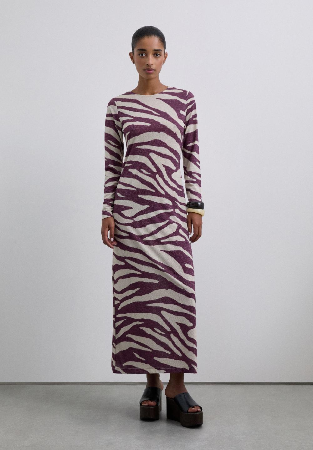 Scalpers LONG ANIMAL PRINT DRESS ANIMAL PRINT