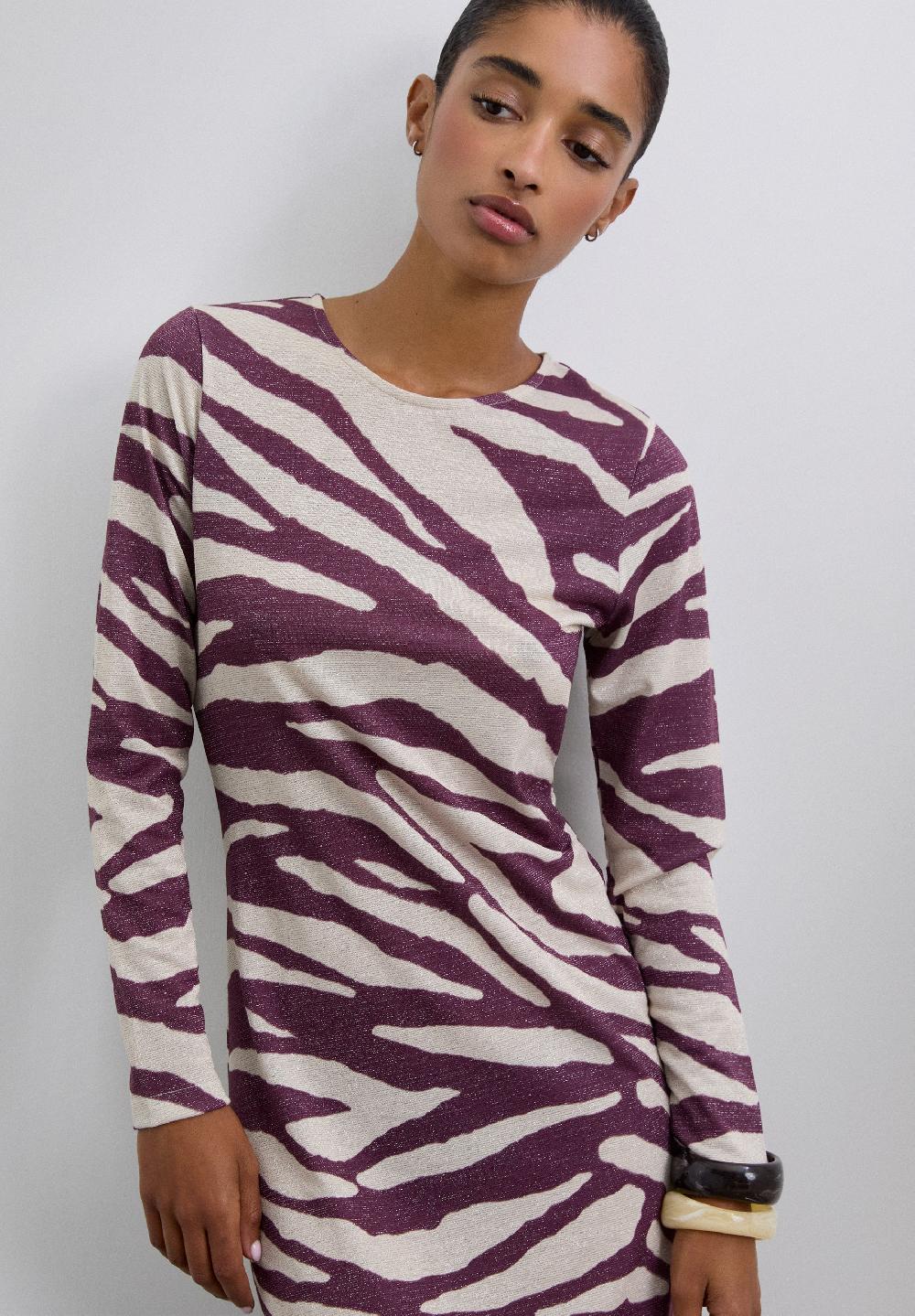 Scalpers LONG ANIMAL PRINT DRESS ANIMAL PRINT