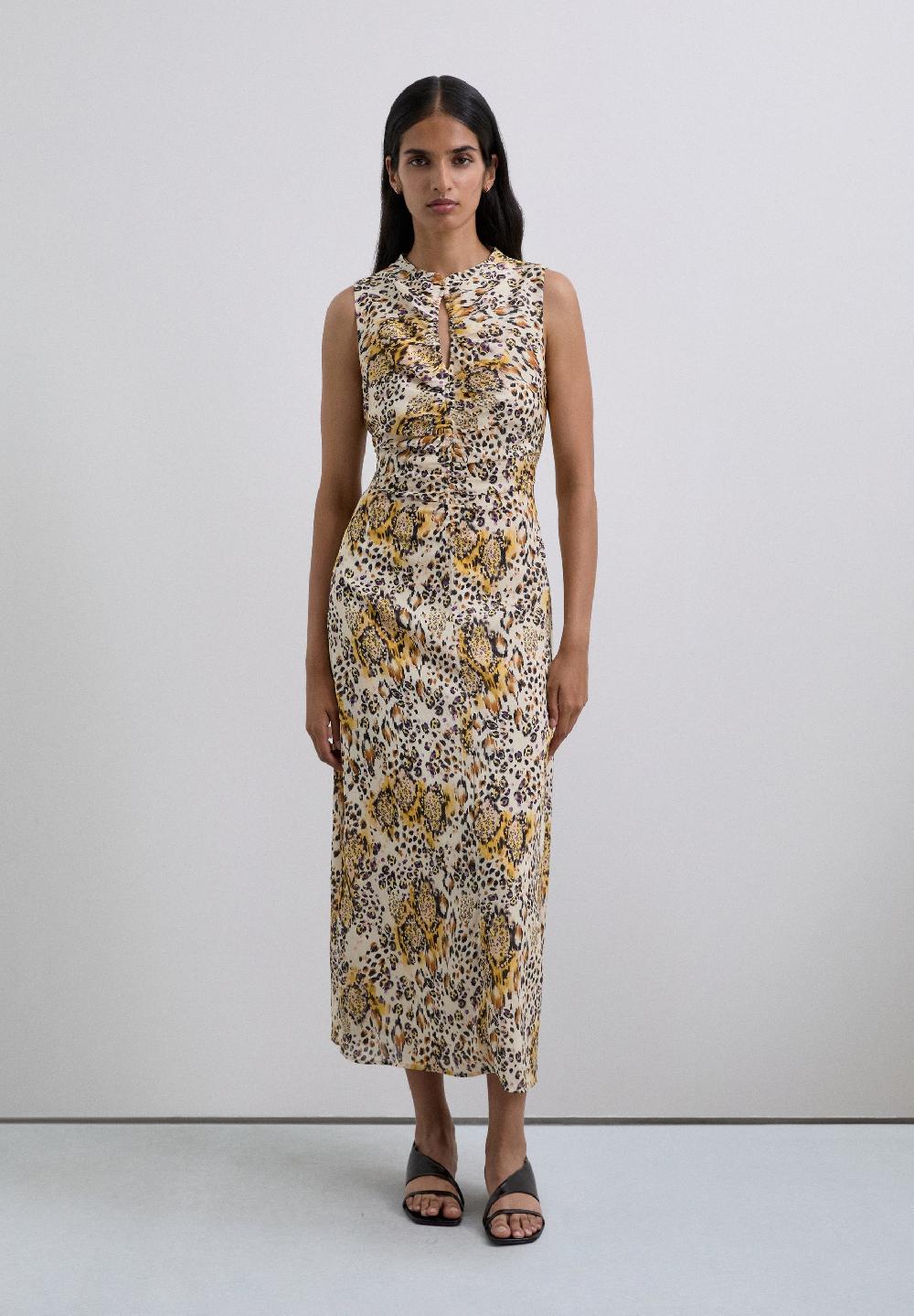 Scalpers LONG ANIMAL PRINT DRESS ANIMAL PRINT