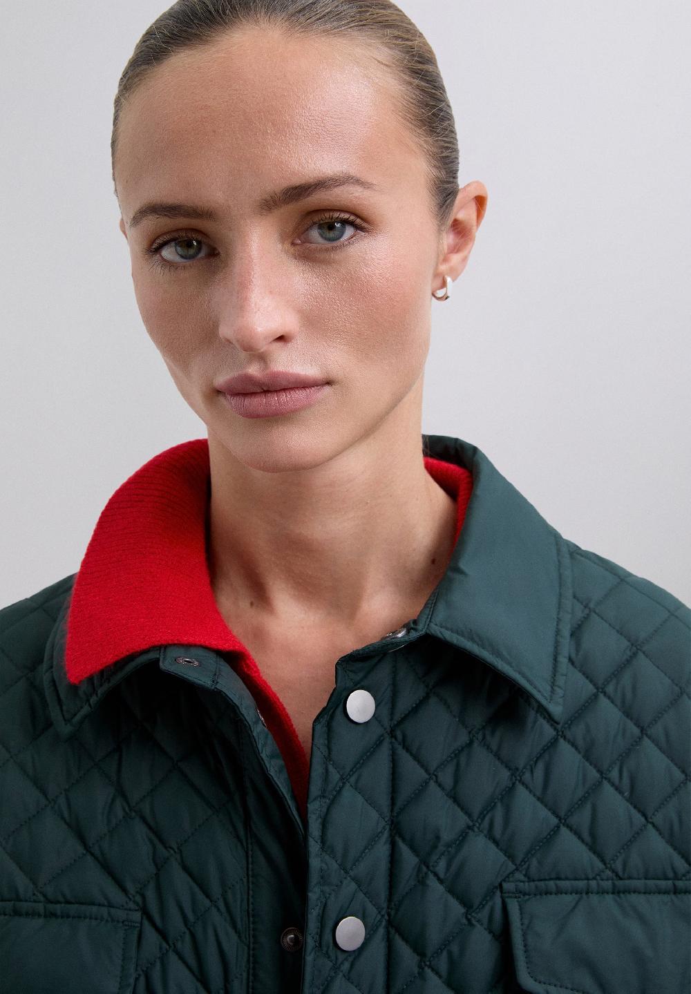 Scalpers LONG WATERPROOF PUFFER COAT DARK GREEN