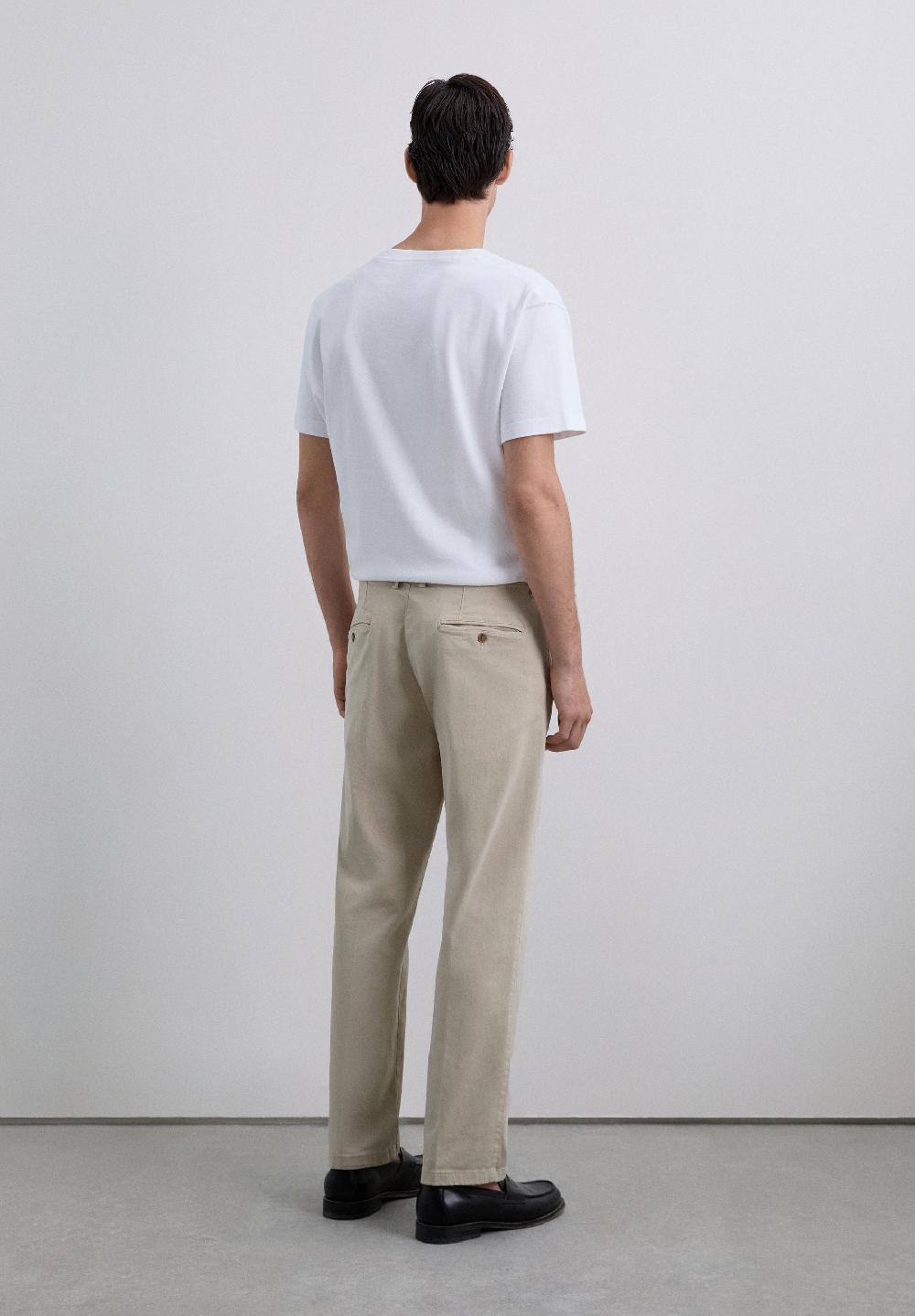 Scalpers LOOSE FIT DARTED TROUSERS BEIGE