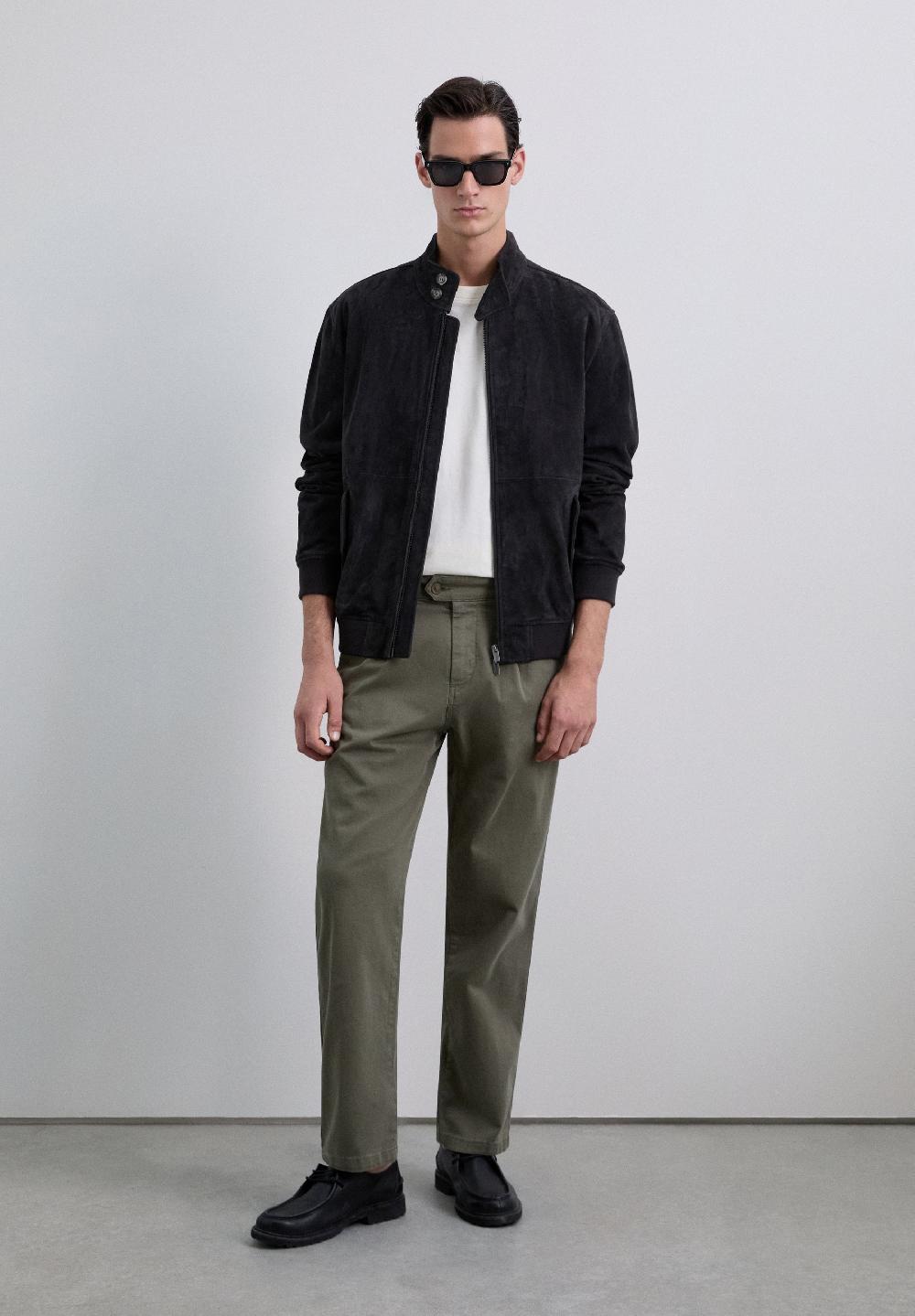 Scalpers LOOSE FIT DARTED TROUSERS KHAKI