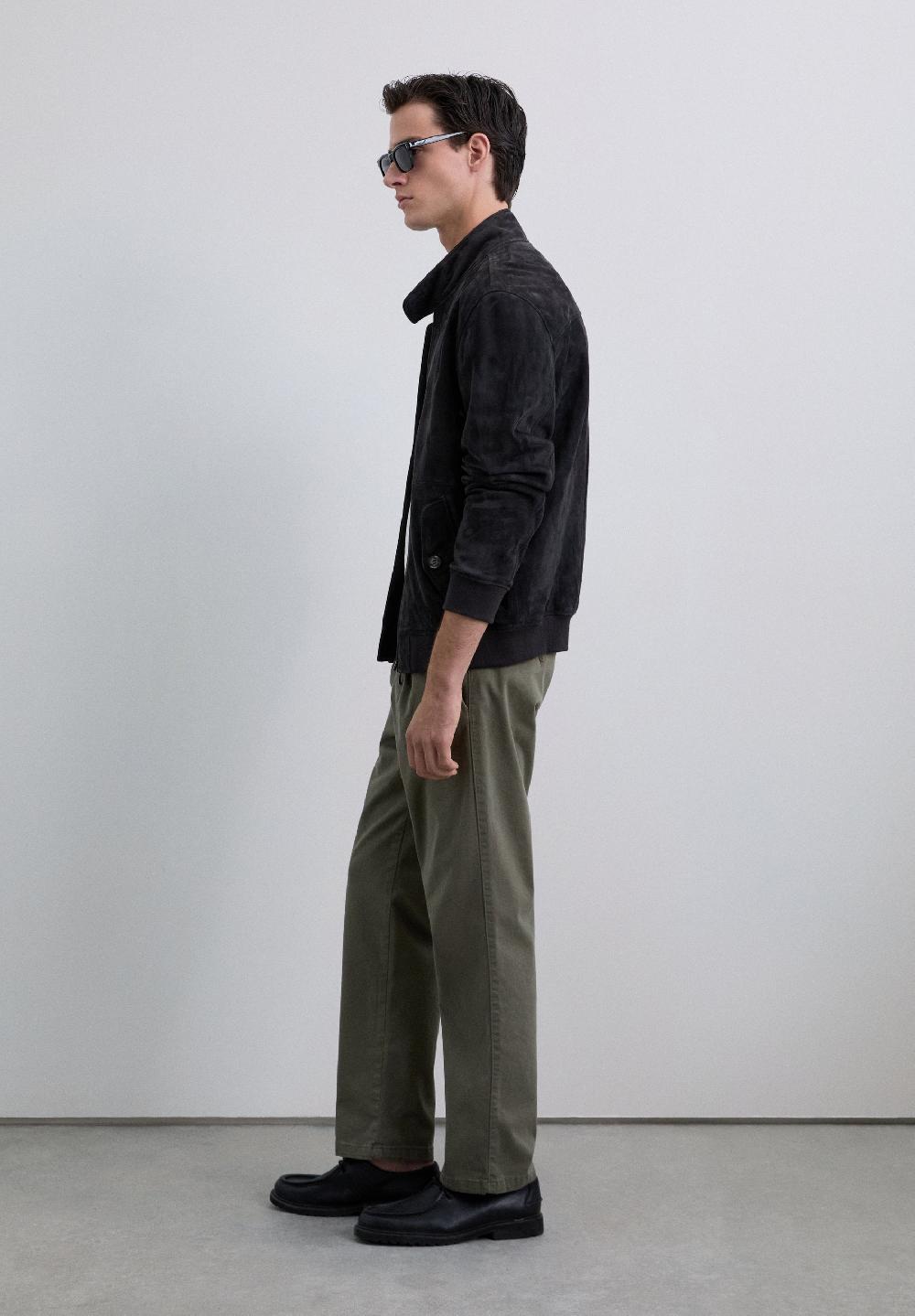 scalpers LOOSE FIT DARTED TROUSERS KHAKI