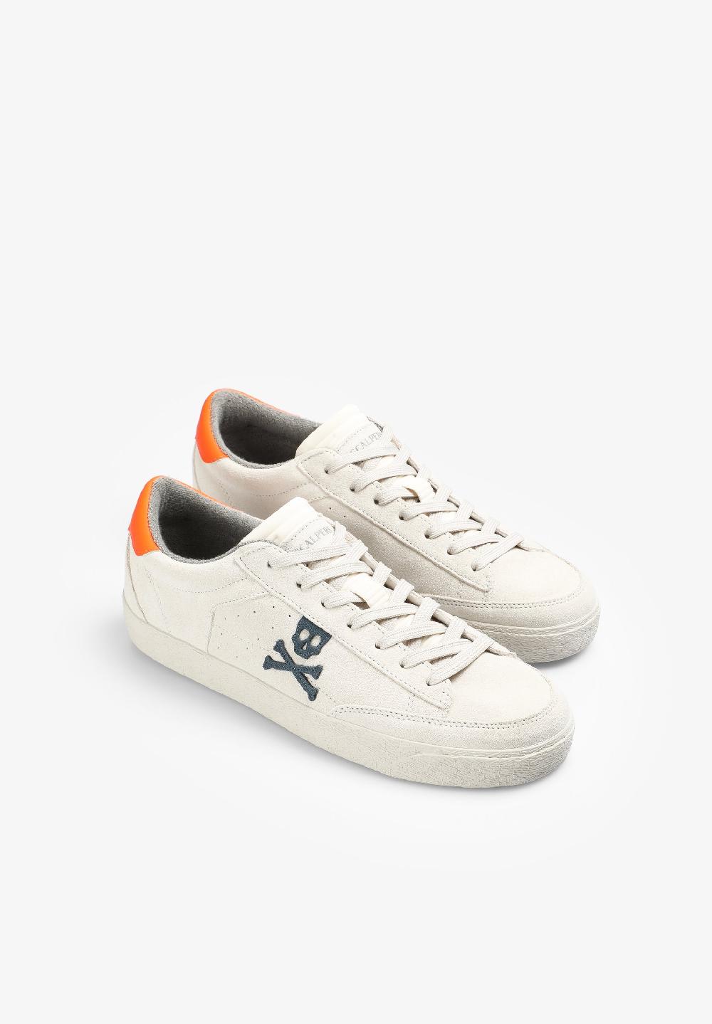 Scalpers LOW TOP SNEAKERS WITH SIDE SKULL FLUOR