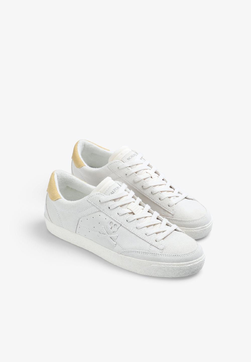 Scalpers LOW TOP SNEAKERS WITH SIDE SKULL MUSTARD