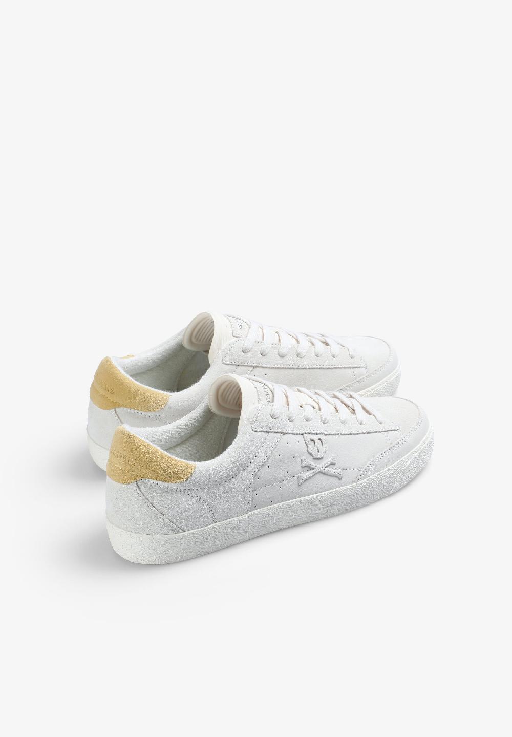 Scalpers LOW TOP SNEAKERS WITH SIDE SKULL MUSTARD