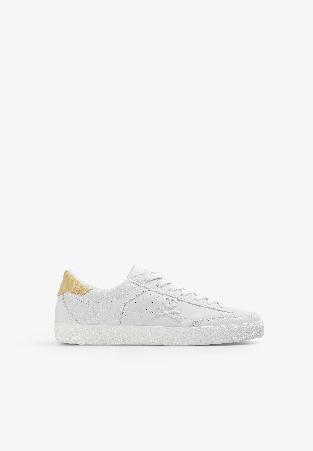 scalpers LOW TOP SNEAKERS WITH SIDE SKULL MUSTARD