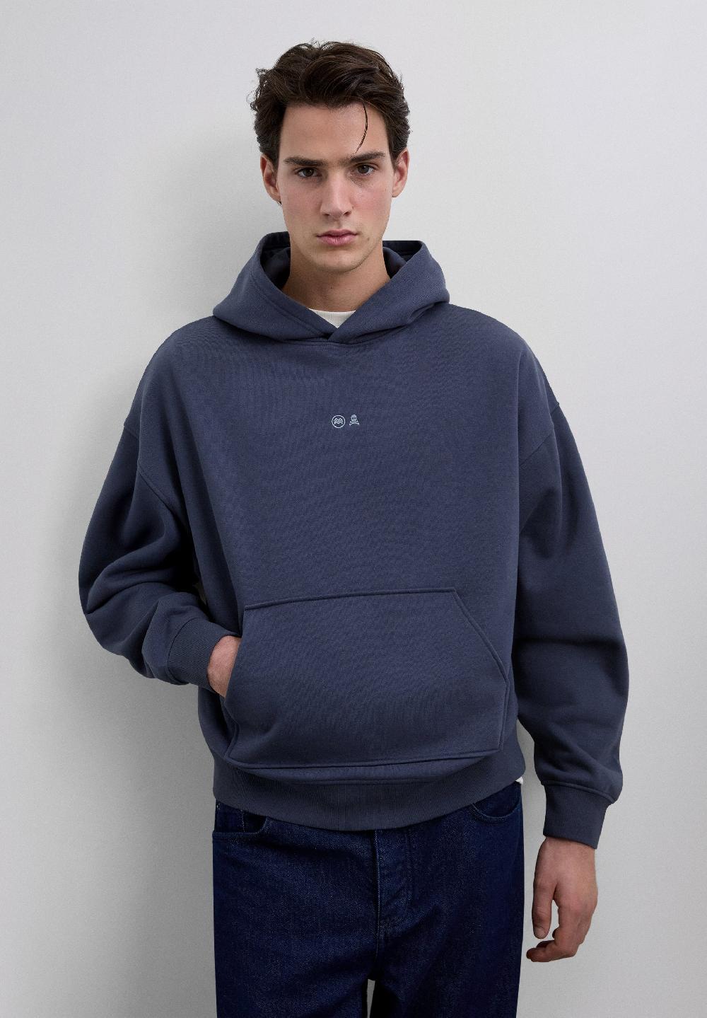 Scalpers MARCHICA & SCALPERS HOODIE BLUISH GREY