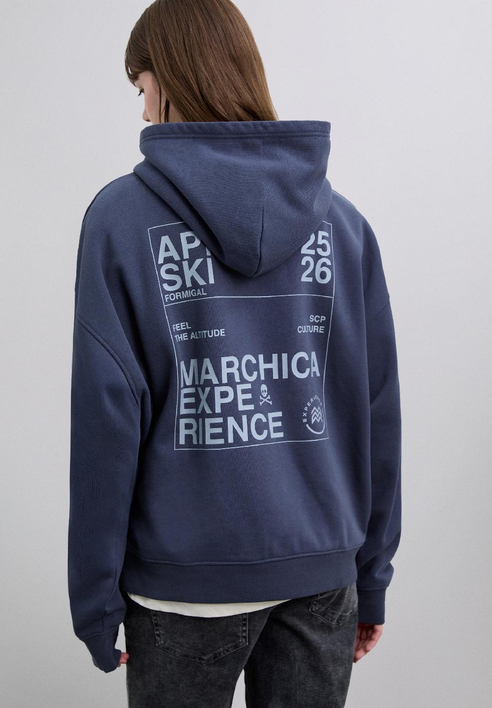 scalpers MARCHICA & SCALPERS HOODIE BLUISH GREY