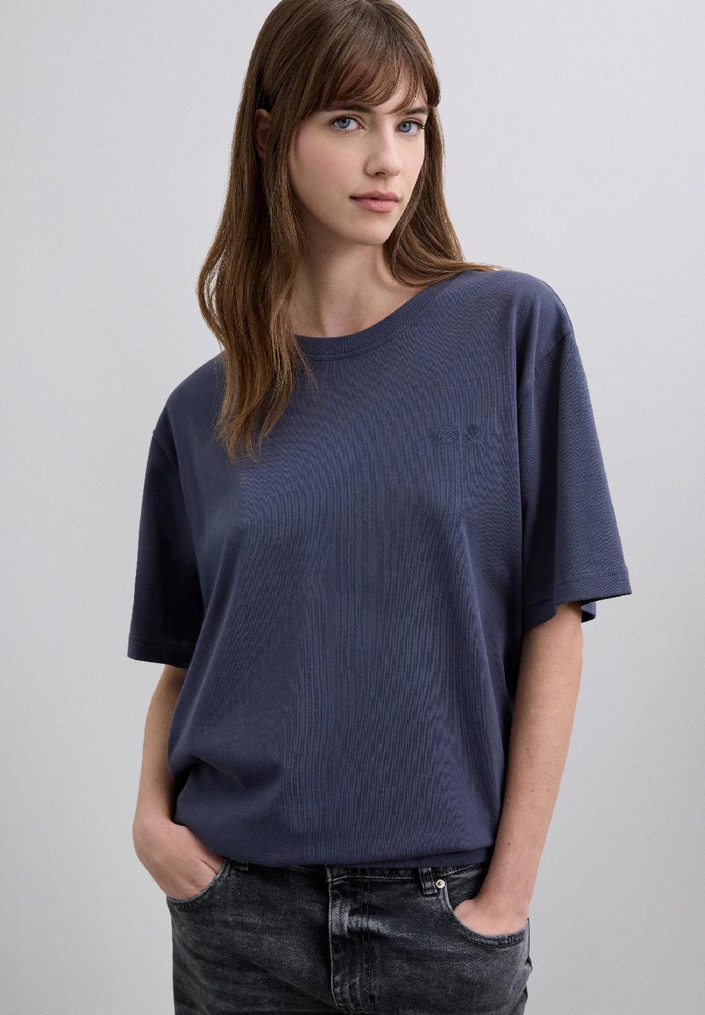 Scalpers MARCHICA & SCALPERS PRINTED T-SHIRT NAVY