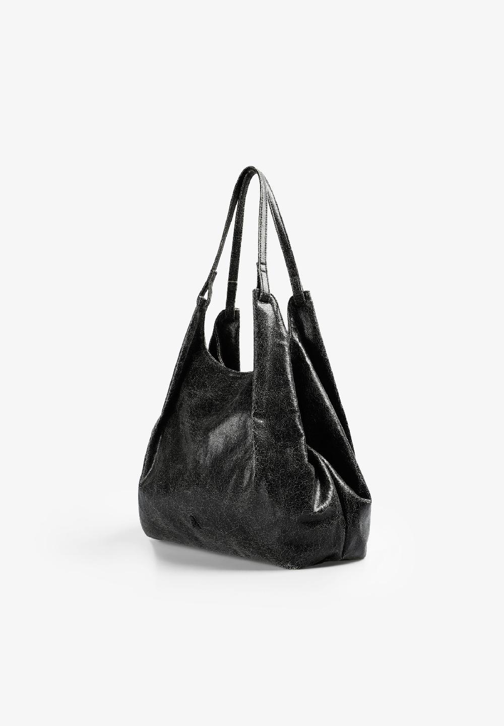 Scalpers METALLIC TOTE BAG BLACK