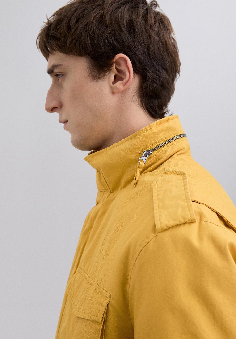 Scalpers MILITARY HOODED JACKET MUSTARD