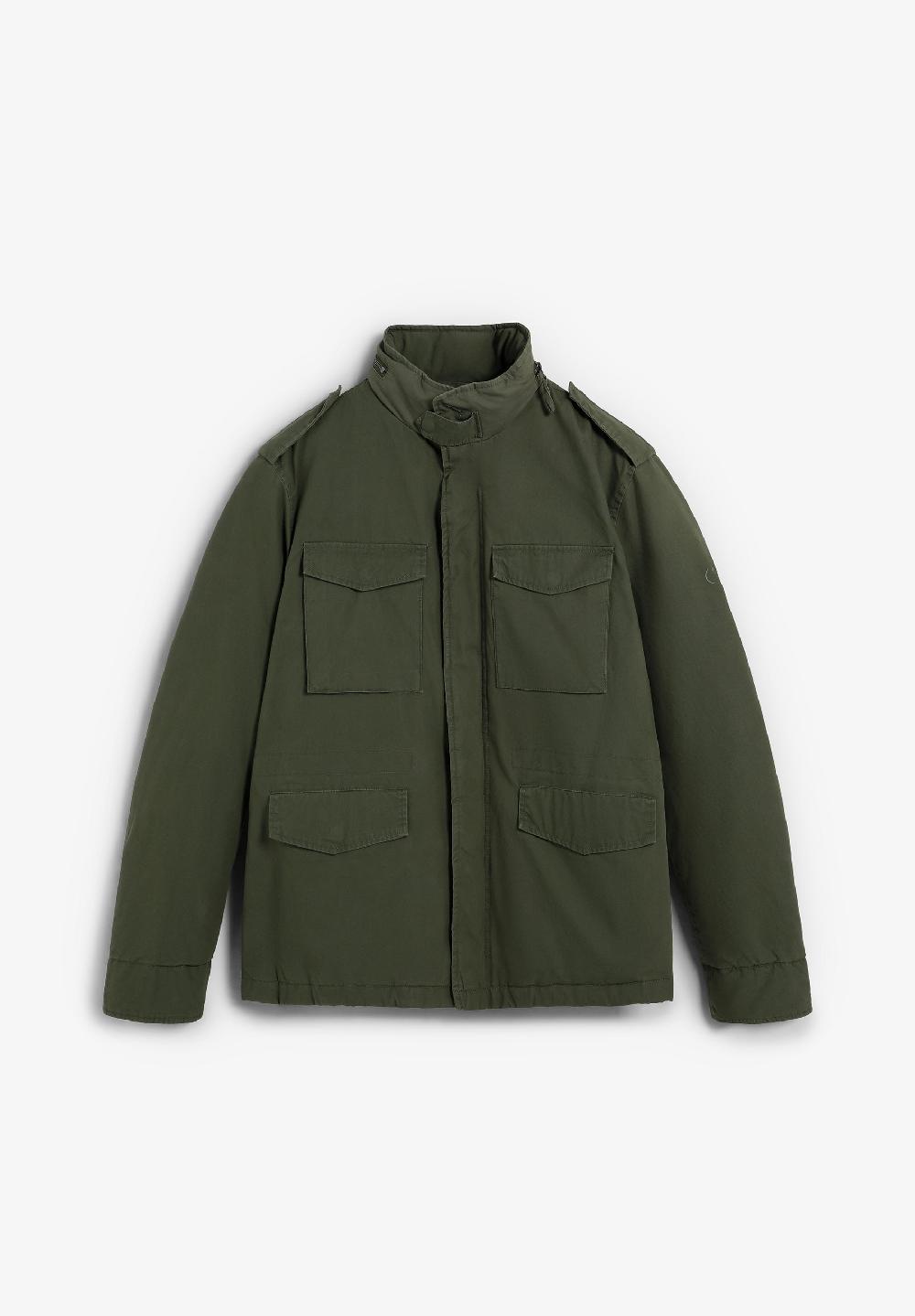 scalpers MILITARY-STYLE PARKA WITH HOOD DARK KHAKI